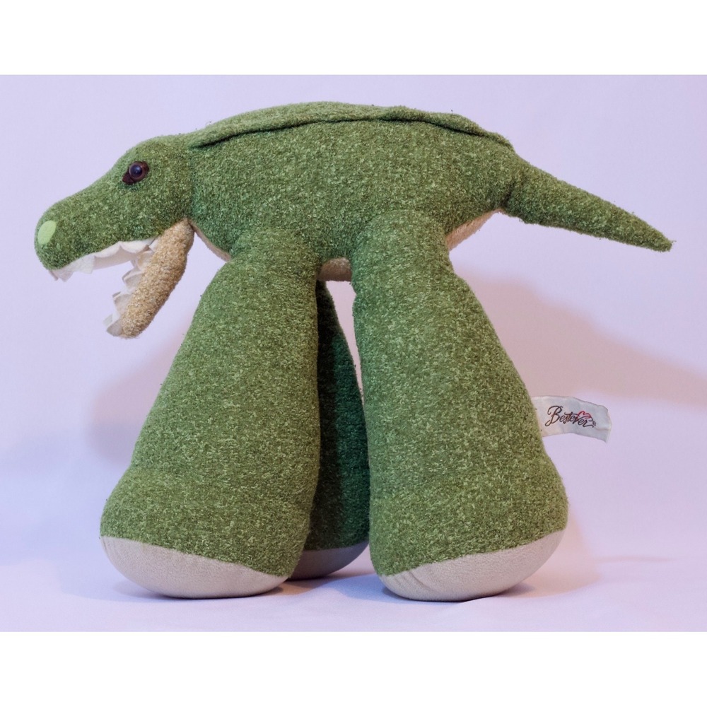 Bestever Shelly‎ Adventures Funny Feet Alligator Plush RARE 9"x12"